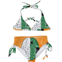 Technology Brain Digital Creative Kids  Classic Bikini Set