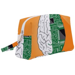 Technology Brain Digital Creative Wristlet Pouch Bag (large)