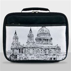 Line Art Architecture Church Lunch Bag by Sudhe