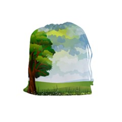 Landscape Nature Natural Sky Drawstring Pouch (large) by Sudhe