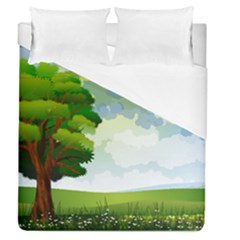 Landscape Nature Natural Sky Duvet Cover (queen Size) by Sudhe