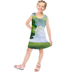 Landscape Nature Natural Sky Kids  Tunic Dress by Sudhe