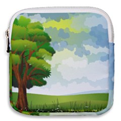 Landscape Nature Natural Sky Mini Square Pouch by Sudhe