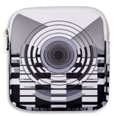 Glass Illustration Technology Mini Square Pouch by Sudhe