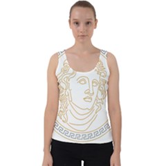 Apollo Design Draw Vector Nib Velvet Tank Top by Sudhe