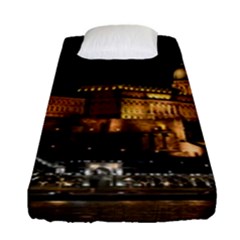 Budapest Buda Castle Building Scape Fitted Sheet (single Size) by Sudhe