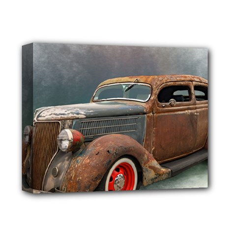 Auto Old Car Automotive Retro Deluxe Canvas 14  X 11  (stretched) by Sudhe