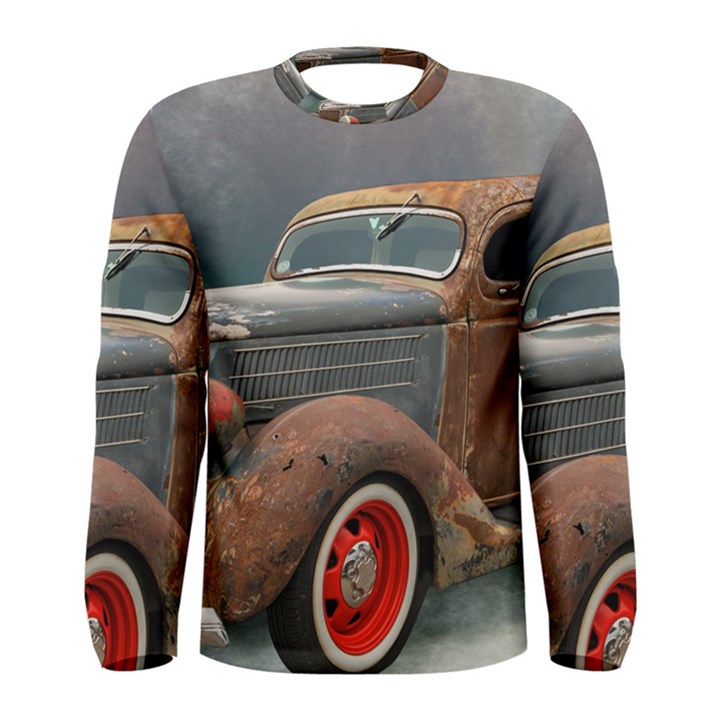 Auto Old Car Automotive Retro Men s Long Sleeve Tee