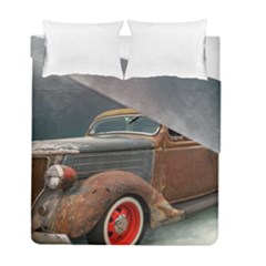 Auto Old Car Automotive Retro Duvet Cover Double Side (full/ Double Size) by Sudhe