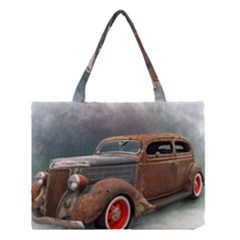 Auto Old Car Automotive Retro Medium Tote Bag by Sudhe