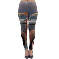 Auto Old Car Automotive Retro Lightweight Velour Leggings by Sudhe