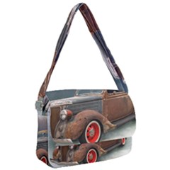 Auto Old Car Automotive Retro Courier Bag by Sudhe