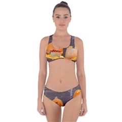 Old Crumpled Pumpkin Criss Cross Bikini Set by rsooll