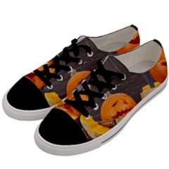 Old Crumpled Pumpkin Men s Low Top Canvas Sneakers by rsooll