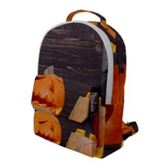 Old Crumpled Pumpkin Flap Pocket Backpack (large)