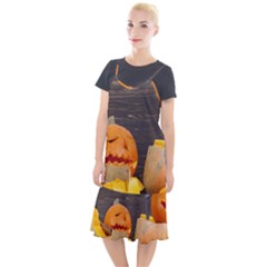 Old Crumpled Pumpkin Camis Fishtail Dress