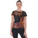 Geology Sand Stone Canyon Short Sleeve Sports Top  View1