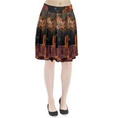 Geology Sand Stone Canyon Pleated Skirt by Sudhe