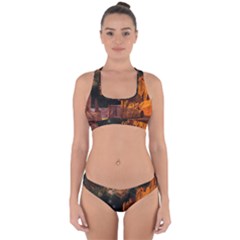 Geology Sand Stone Canyon Cross Back Hipster Bikini Set by Sudhe