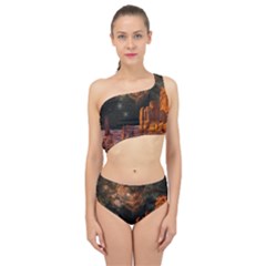 Geology Sand Stone Canyon Spliced Up Two Piece Swimsuit by Sudhe