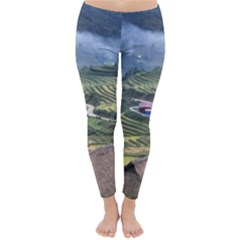 Rock Scenery The H Mong People Home Classic Winter Leggings by Sudhe