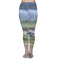 Rock Scenery The H Mong People Home Tights by Sudhe