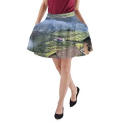 Rock Scenery The H Mong People Home A-line Pocket Skirt by Sudhe