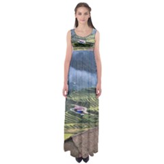 Rock Scenery The H Mong People Home Empire Waist Maxi Dress by Sudhe