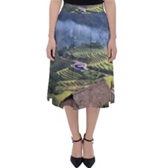 Rock Scenery The H Mong People Home Classic Midi Skirt by Sudhe