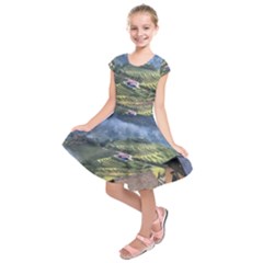 Rock Scenery The H Mong People Home Kids  Short Sleeve Dress by Sudhe