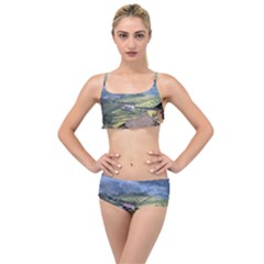 Rock Scenery The H Mong People Home Layered Top Bikini Set by Sudhe