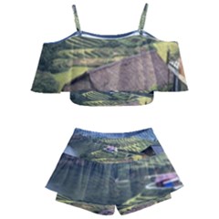 Rock Scenery The H Mong People Home Kids  Off Shoulder Skirt Bikini by Sudhe