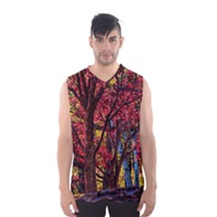 Autumn Colorful Nature Trees Men s Basketball Tank Top by Sudhe