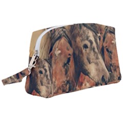 Head Horse Animal Vintage Wristlet Pouch Bag (large)