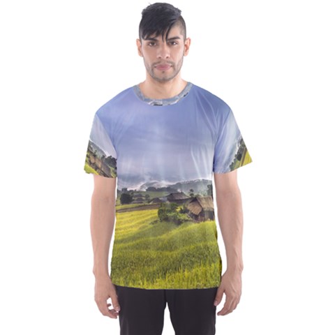 Vietnam Terraces Rice Silk Men s Sports Mesh Tee by Sudhe