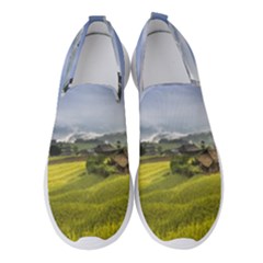 Vietnam Terraces Rice Silk Women s Slip On Sneakers