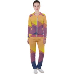 Image Sunset Landscape Graphics Casual Jacket And Pants Set