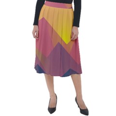 Image Sunset Landscape Graphics Classic Velour Midi Skirt 