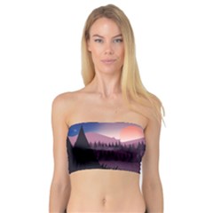 Dusk Sunset Dawn Sky Evening Bandeau Top by Sudhe