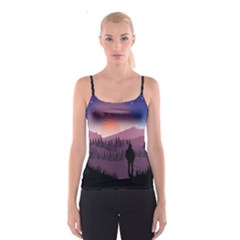 Dusk Sunset Dawn Sky Evening Spaghetti Strap Top by Sudhe