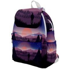 Dusk Sunset Dawn Sky Evening Top Flap Backpack by Sudhe