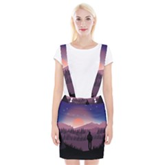 Dusk Sunset Dawn Sky Evening Braces Suspender Skirt by Sudhe