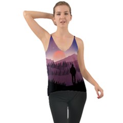 Dusk Sunset Dawn Sky Evening Chiffon Cami by Sudhe