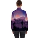 Dusk Sunset Dawn Sky Evening High Neck Windbreaker (Women) View2