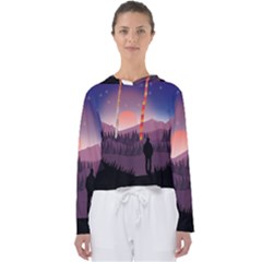 Dusk Sunset Dawn Sky Evening Women s Slouchy Sweat by Sudhe