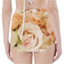 Roses Plate Romantic Blossom Bloom High-Waisted Bikini Bottoms View2