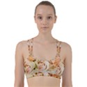 Roses Plate Romantic Blossom Bloom Line Them Up Sports Bra View1