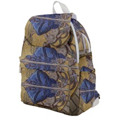 Mosaic Painting Glass Decoration Top Flap Backpack by Sudhe