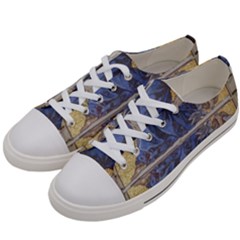 Mosaic Painting Glass Decoration Women s Low Top Canvas Sneakers by Sudhe