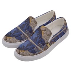 Mosaic Painting Glass Decoration Men s Canvas Slip Ons by Sudhe